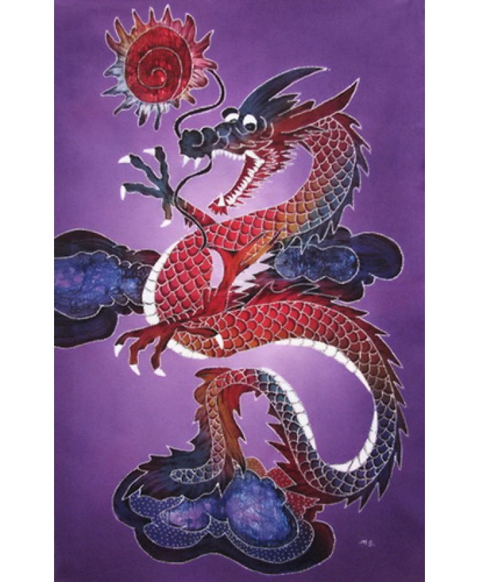 Dancing Dragon on Purple